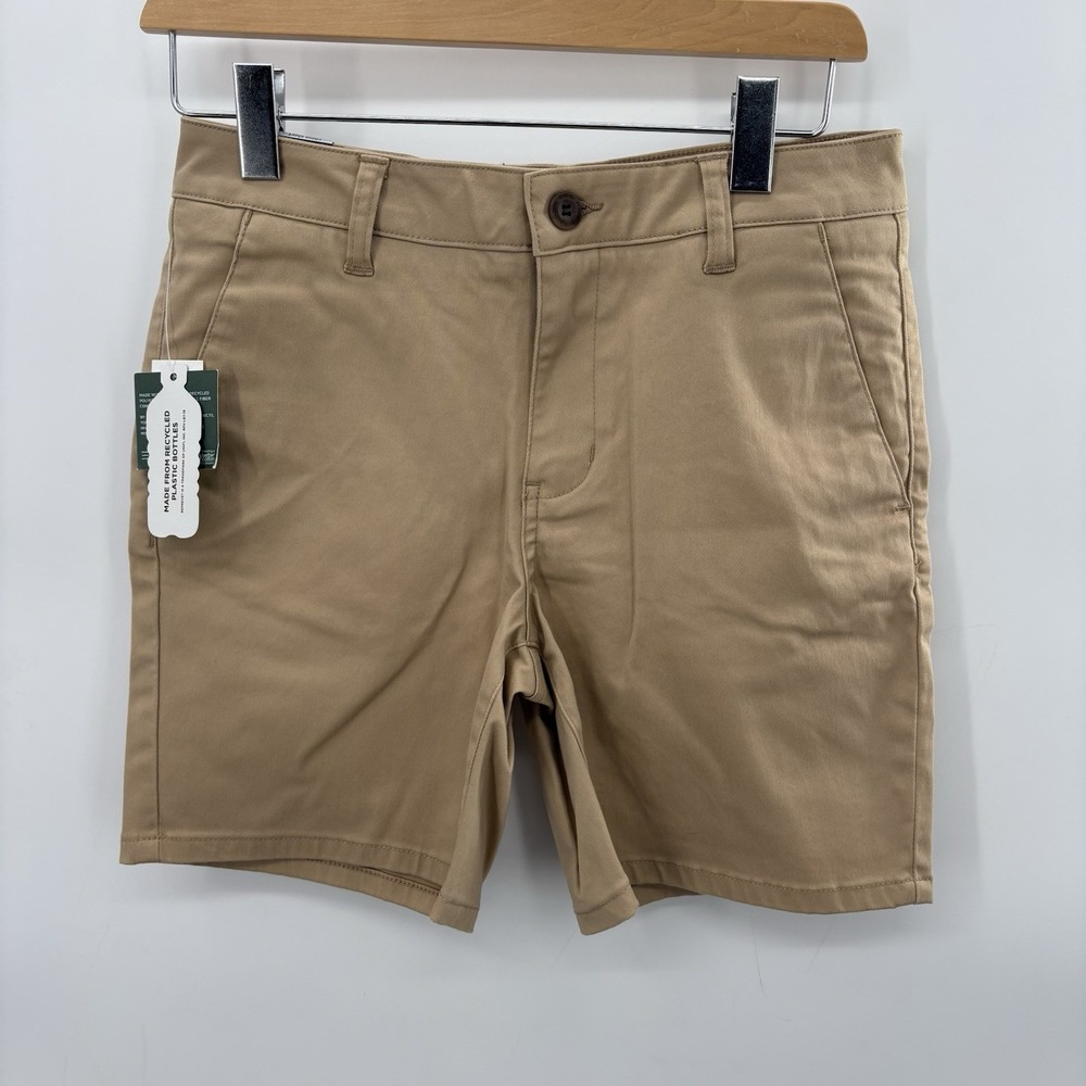 NEW RSQ Jeans Chino Shorts Mid Length Khaki Mens Youth Size 16 #12C